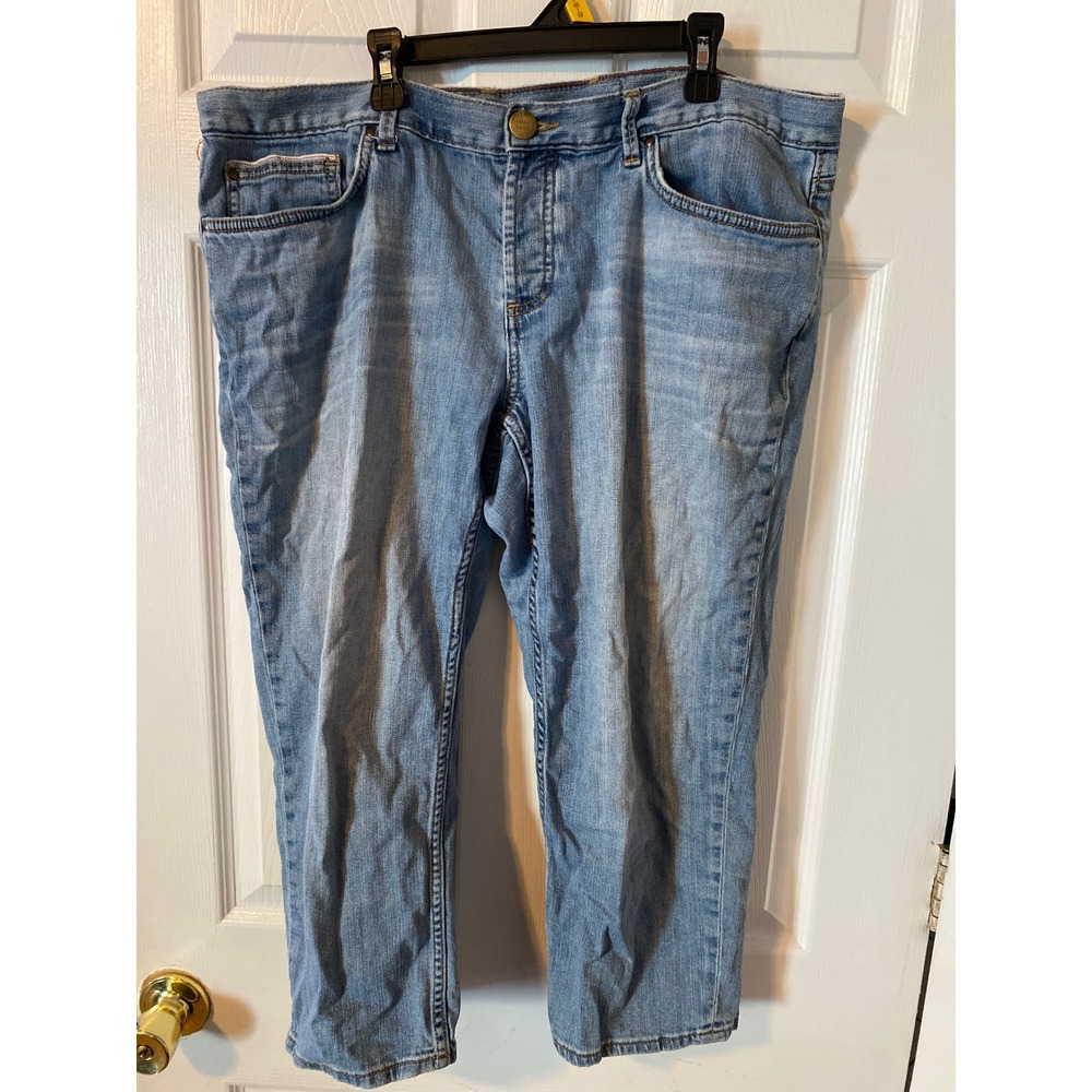 Eddie Bauer Women Light Wash Straight Leg Boyfriend Jeans Blue Size 16